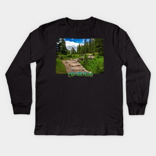 Colorado (Rocky Mountain National Park) Kids Long Sleeve T-Shirt